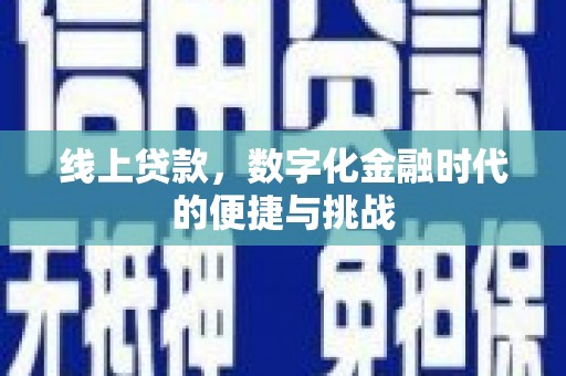 白山线上贷款，数字化金融时代的便捷与挑战