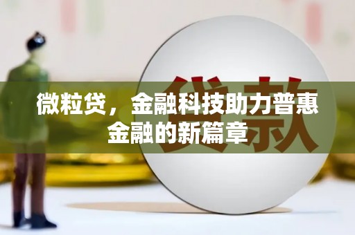 白山微粒贷，金融科技助力普惠金融的新篇章