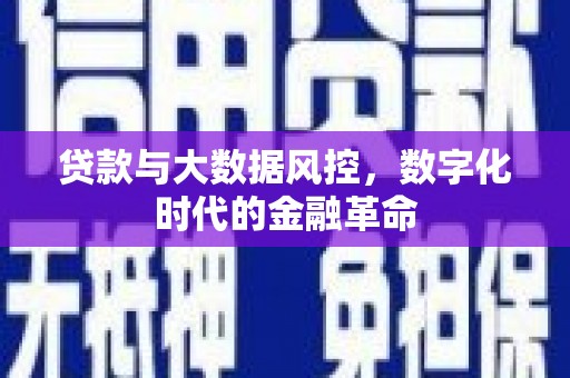 白山贷款与大数据风控，数字化时代的金融革命
