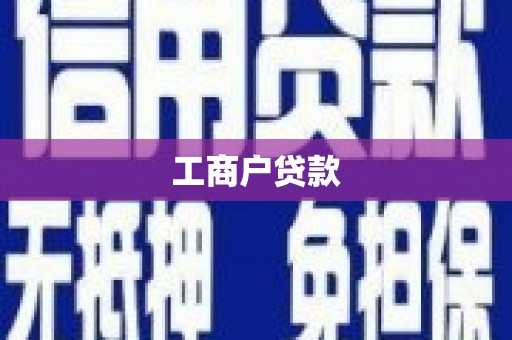 白山工商户贷款