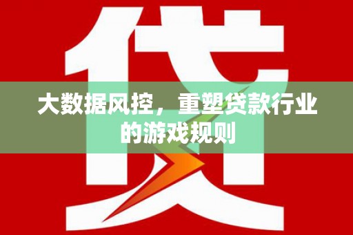 白山大数据风控，重塑贷款行业的游戏规则