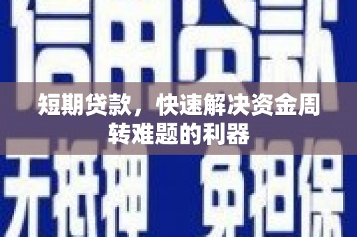白山短期贷款，快速解决资金周转难题的利器