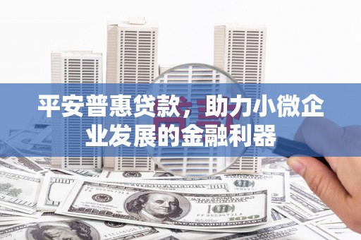 白山平安普惠贷款，助力小微企业发展的金融利器