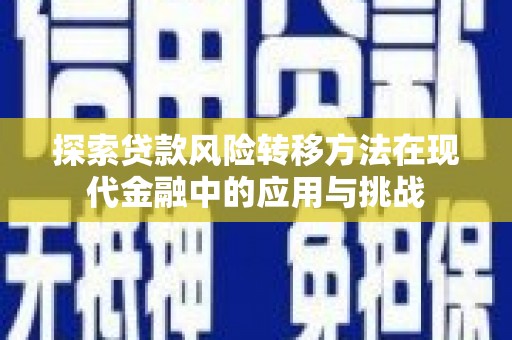 白山探索贷款风险转移方法在现代金融中的应用与挑战