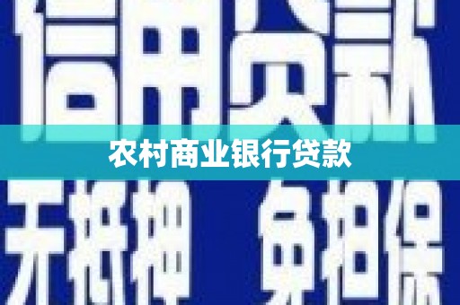 白山农村商业银行贷款