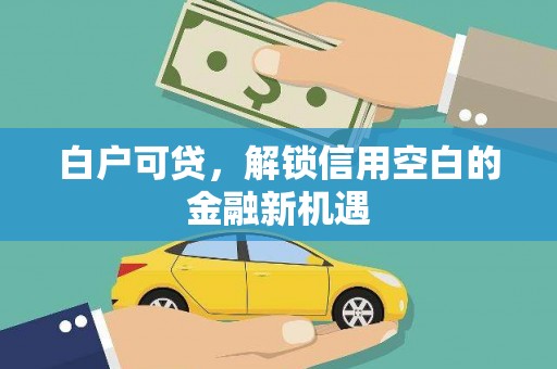 白山白户可贷，解锁信用空白的金融新机遇