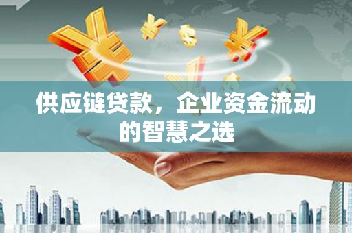 白山供应链贷款，企业资金流动的智慧之选