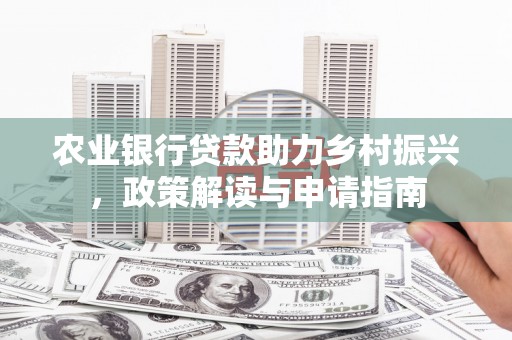 白山农业银行贷款助力乡村振兴，政策解读与申请指南