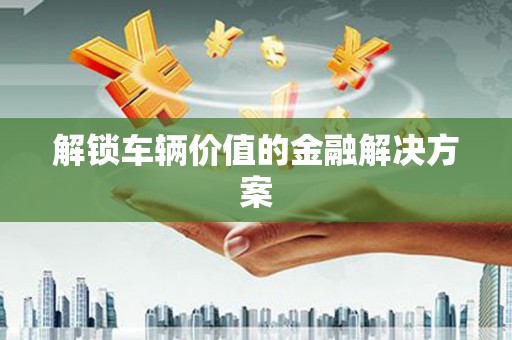 白山解锁车辆价值的金融解决方案