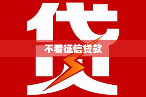 白山不看征信贷款