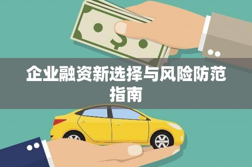 白山企业融资新选择与风险防范指南