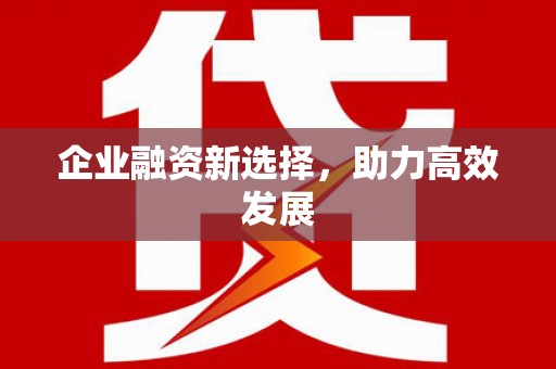 白山企业融资新选择，助力高效发展